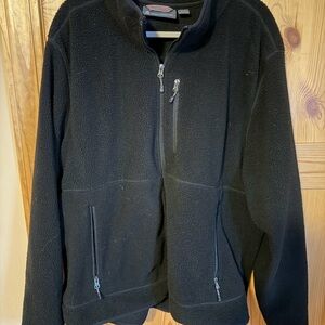 Full Zip Free County Black Zip Up Size XXL